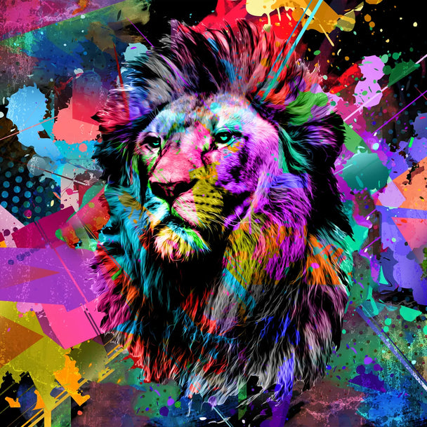 Tablou canvas fluorescent - Art Lion