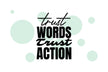 Tablou canvas - Trust words trust action