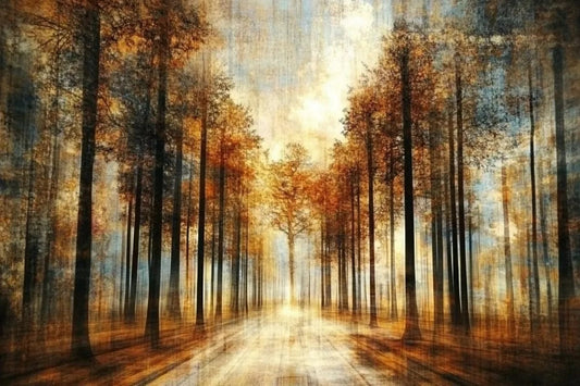 Tablou Canvas - Copaci Abstracti Colorati