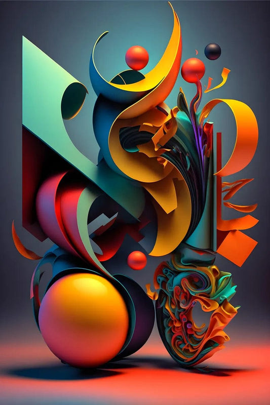 Tablou Canvas - Abstract 3D Elegance