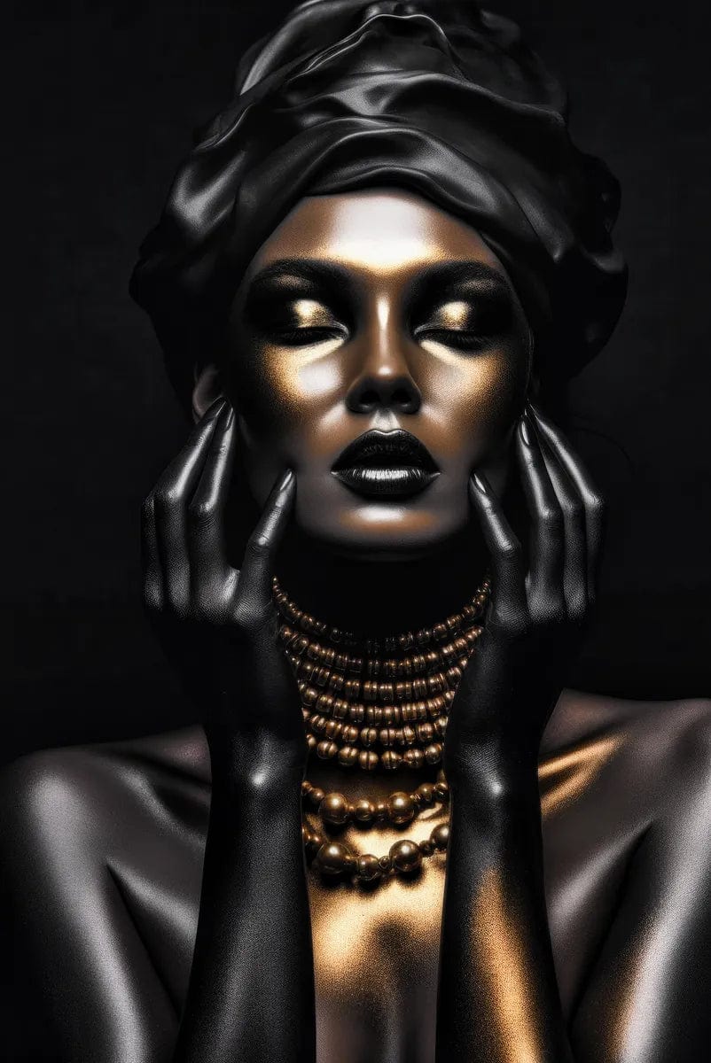 Tablou Canvas - Gold & Black Eleganta Desavarsita