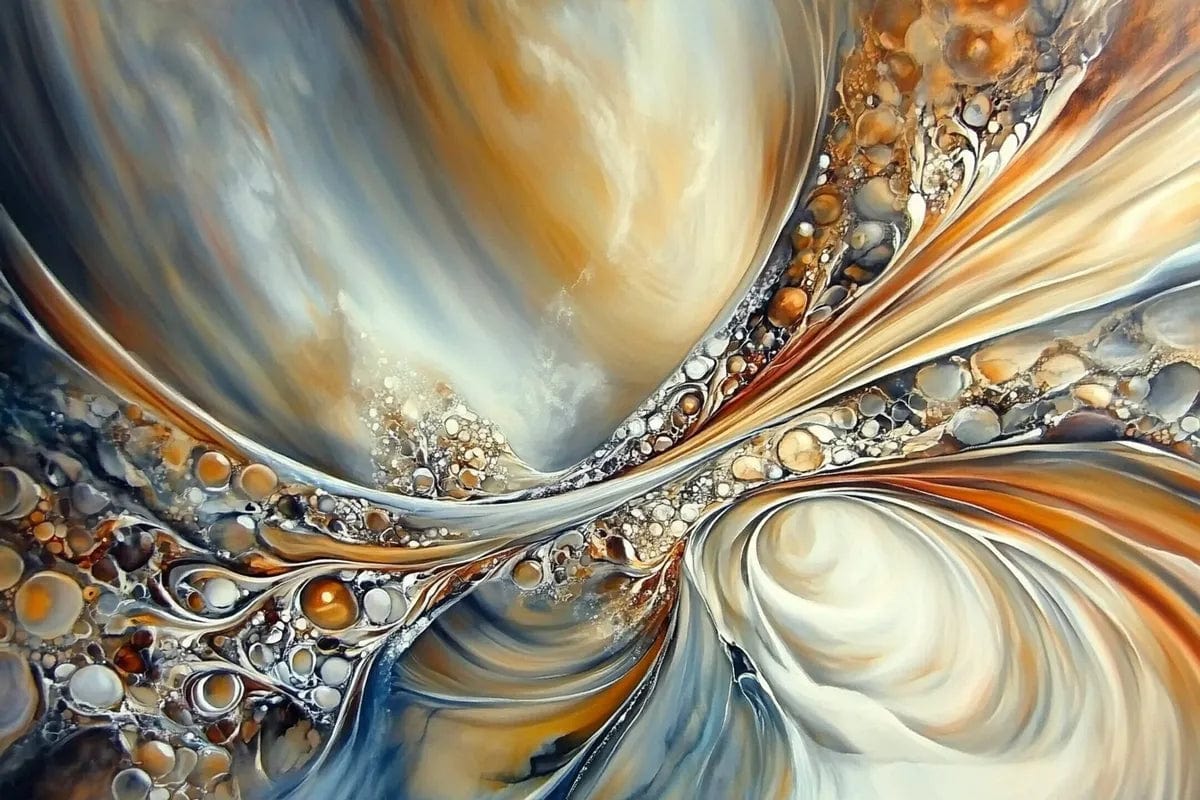 Tablou Canvas - Eleganta Abstracta a Perlelor