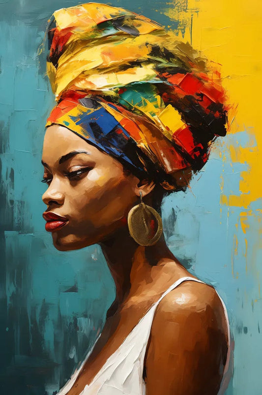 Tablou Canvas - Afro 86 Eleganta si Rafinat