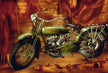 Motor vintage Harley Davidson