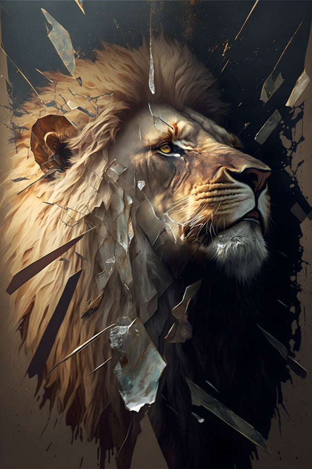 Tablou canvas - Abstract lion