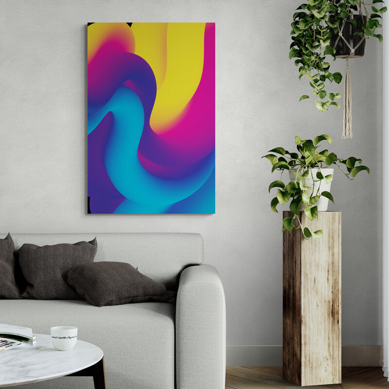 Tablou canvas - Abstract U color