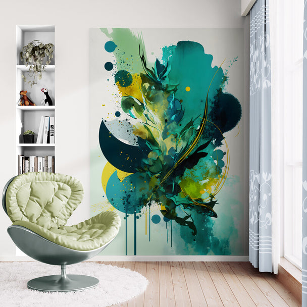 Tablou canvas - Abstract albastru-verde