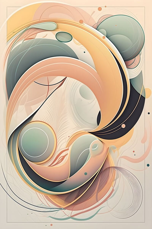 Tablou canvas - Abstract galben