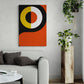 Tablou canvas - Abstract geometric negru portocaliu
