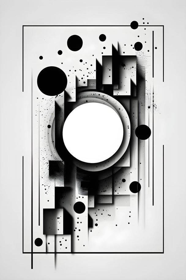 Tablou canvas - Abstract negru