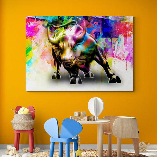 Tablou canvas fluorescent - Taur abstract