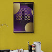 Tablou canvas - Abstract violet si gold