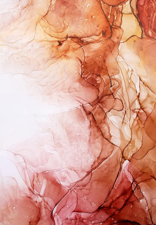 Tablou canvas - Abstract watercolor auriu