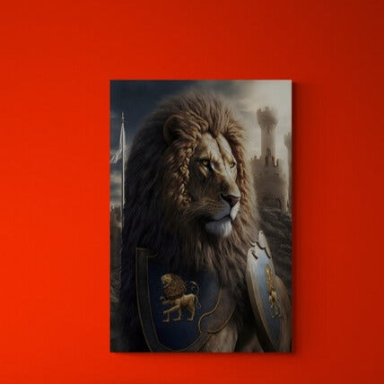 Tablou canvas - Armored lion