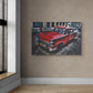 Tablou canvas - Auto rosu