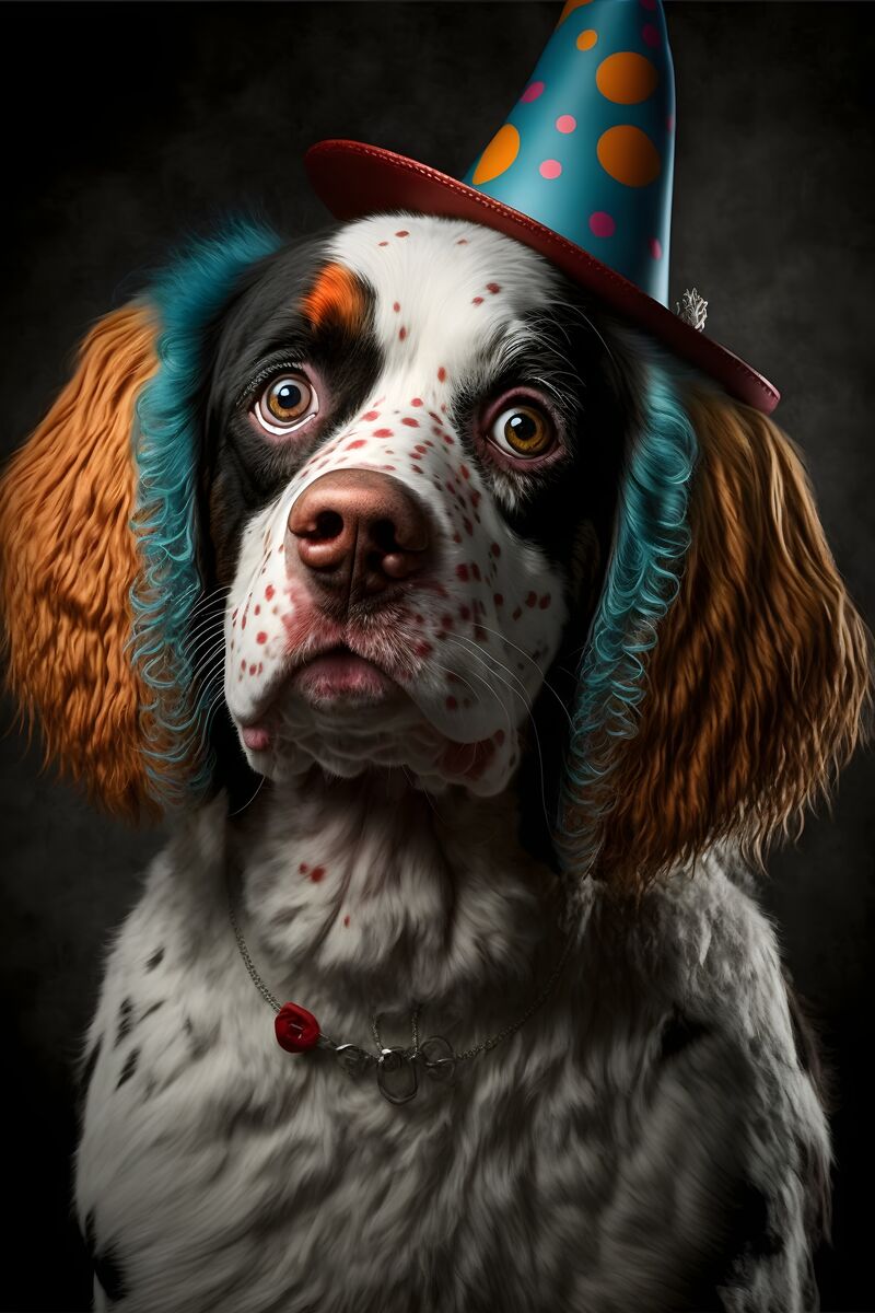 Tablou canvas - Birthday dog
