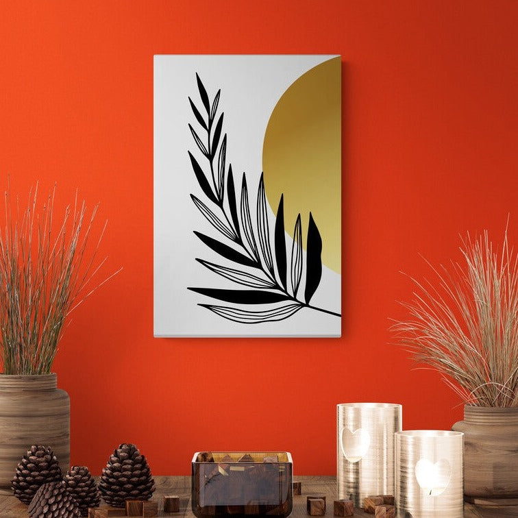 Tablou canvas - Black-gold abstract