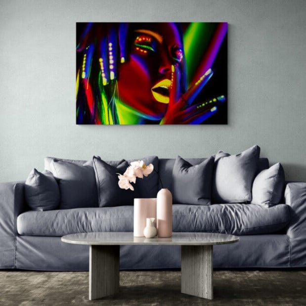 Tablou Canvas fluorescent - Machiaj color