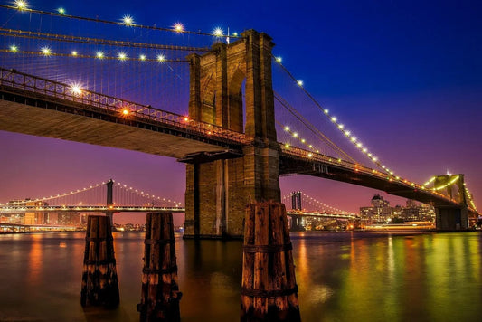 Tablou Canvas - Brooklyn Bridge Elegance