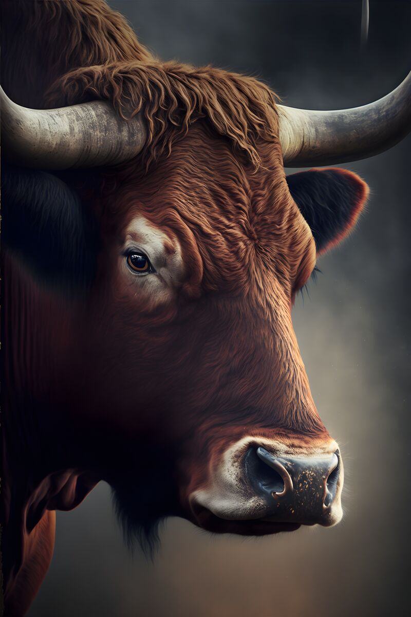 Tablou canvas - Bull Portrait