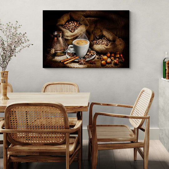 Tablou canvas - Cafea infierbantata