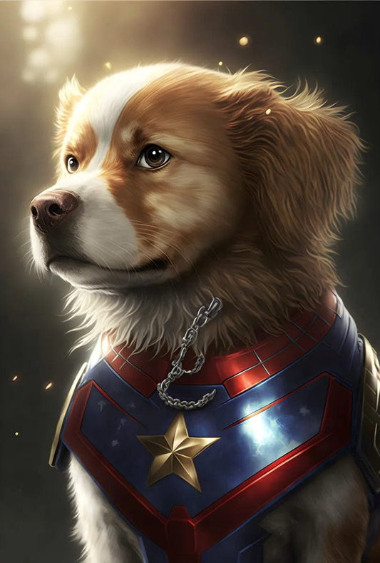 Tapet textil pentru camera copilului "Captain dog" -  1,5 X 2,2 m