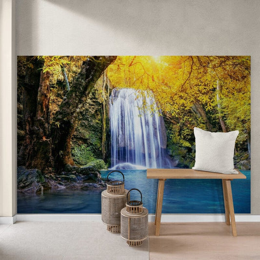 Tapet textil  1,5 X 2,2 m "Cascada pe rau"