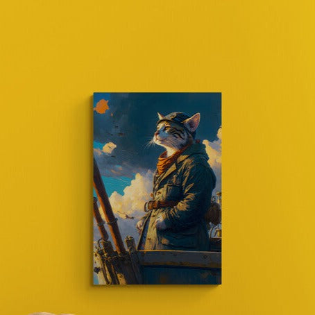 Tablou canvas - Cat fisherman