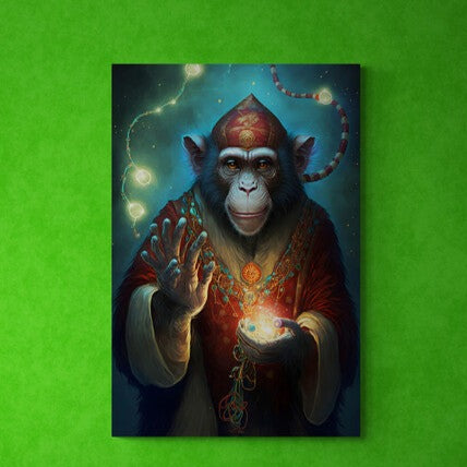 Tablou canvas - Cimpanzeu guru