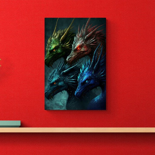 Tablou canvas - Colorful dragons