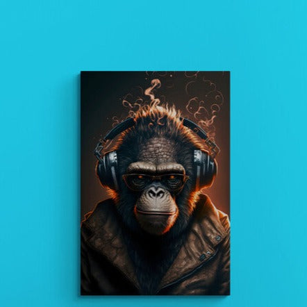 Tablou canvas - Dj monkey