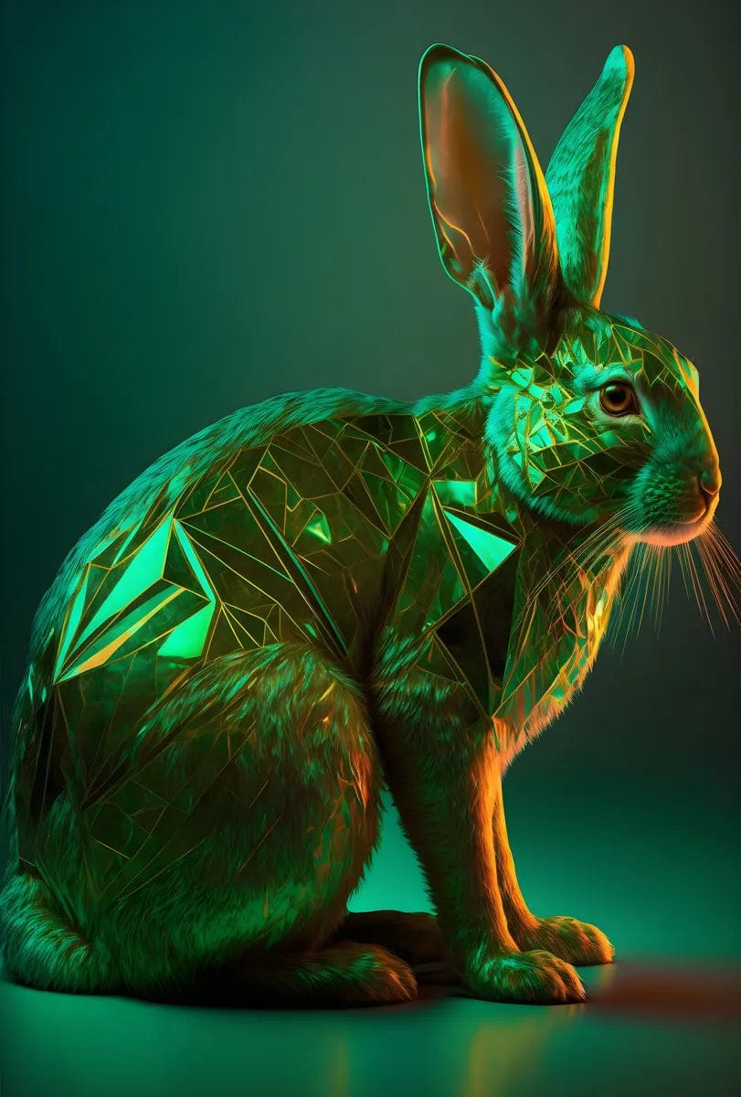 Tapet textil pentru camera copilului "Easter  bunny" -  1,5 X 2,2 m