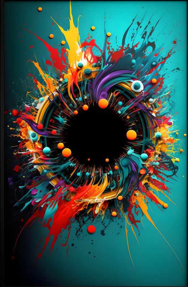 Tablou canvas - Explozie de culori abstract