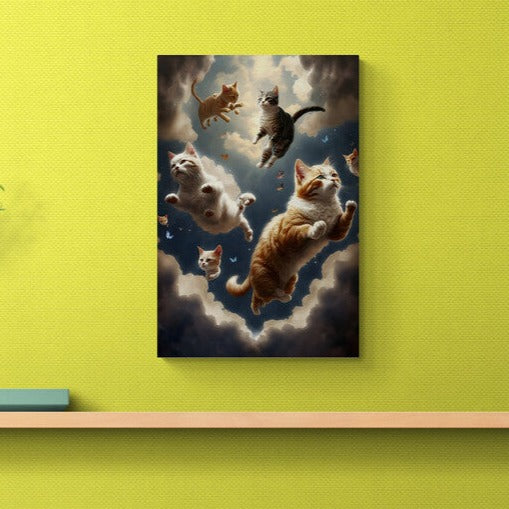 Tablou canvas - Flying cats