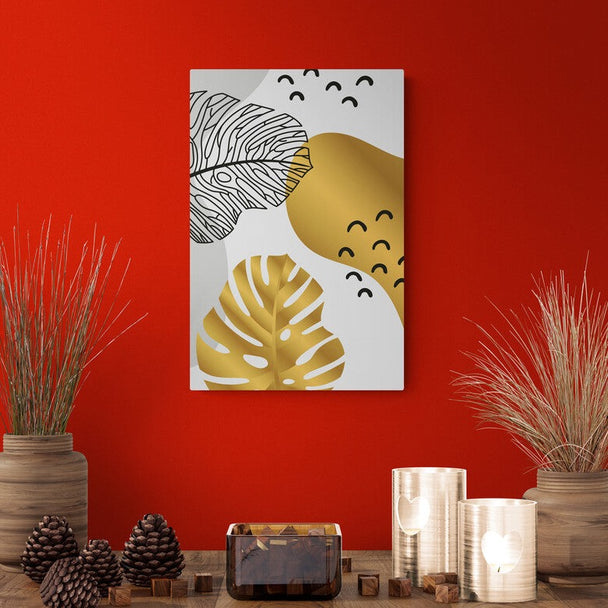 Tablou canvas - Frunze aurii