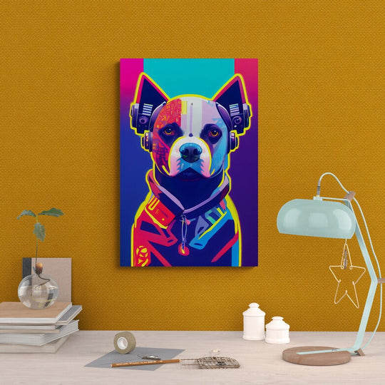 Tablou canvas - Funny hipster dog