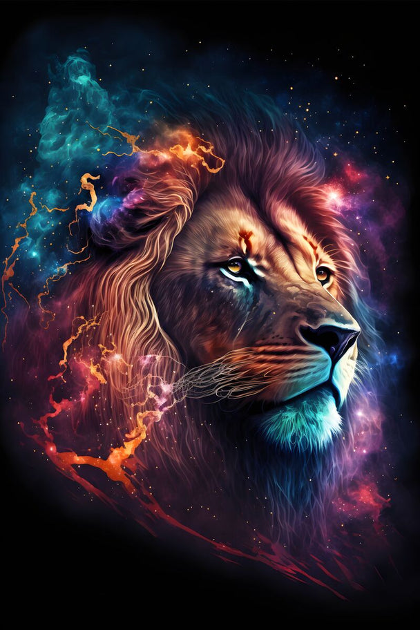 Tablou canvas - Galaxy lion