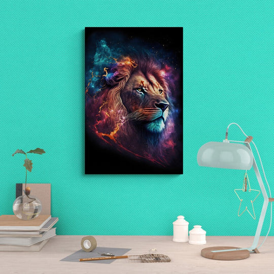 Tablou canvas - Galaxy lion