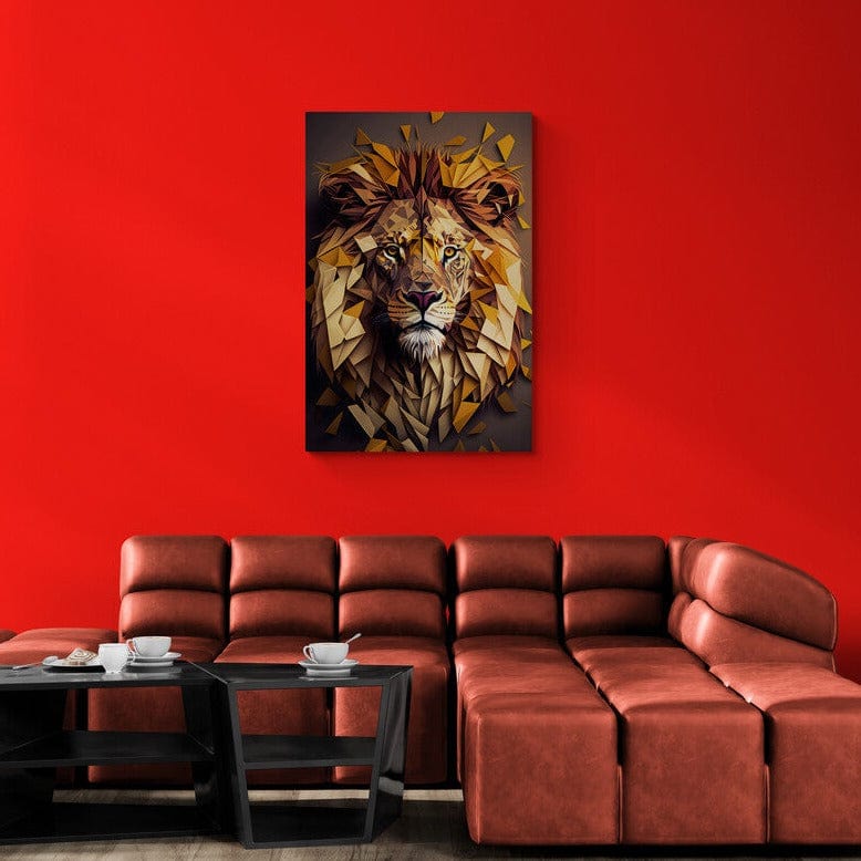 Tablou canvas - Geometric lion head