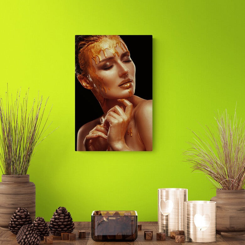 Tablou canvas - Gold make-up