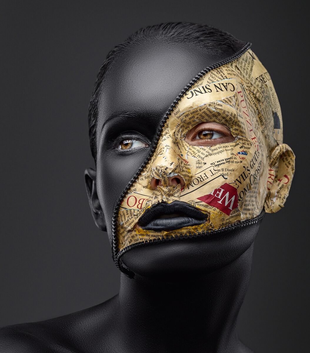 Tablou canvas - Half face make-up
