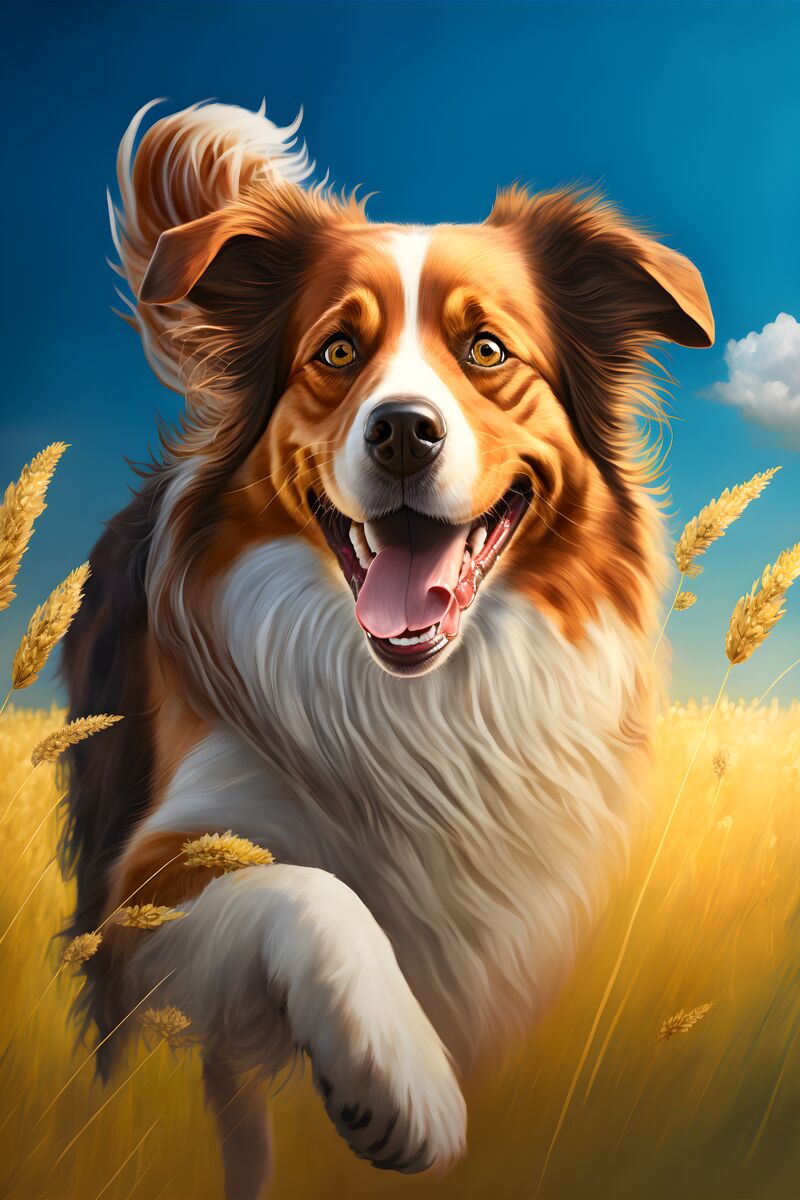 Tablou canvas - Happy dog