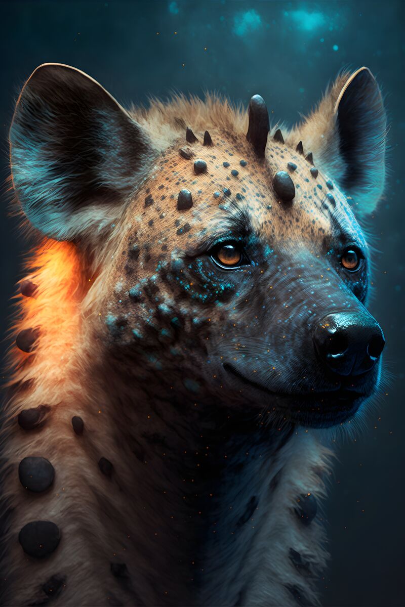 Tablou canvas - Hyena with spots