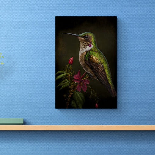 Tablou canvas - Hummingbird on a flower