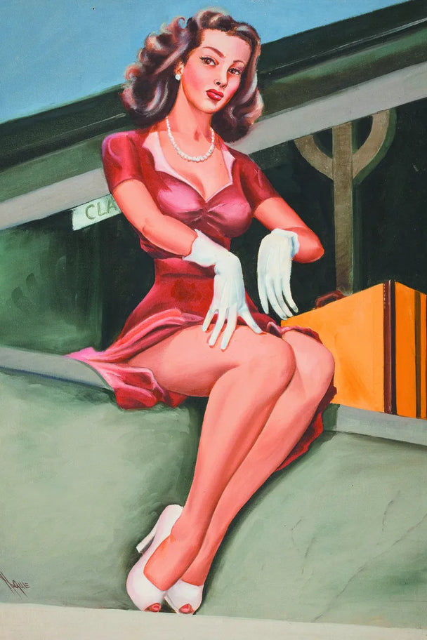 Tablou canvas - Lady in red