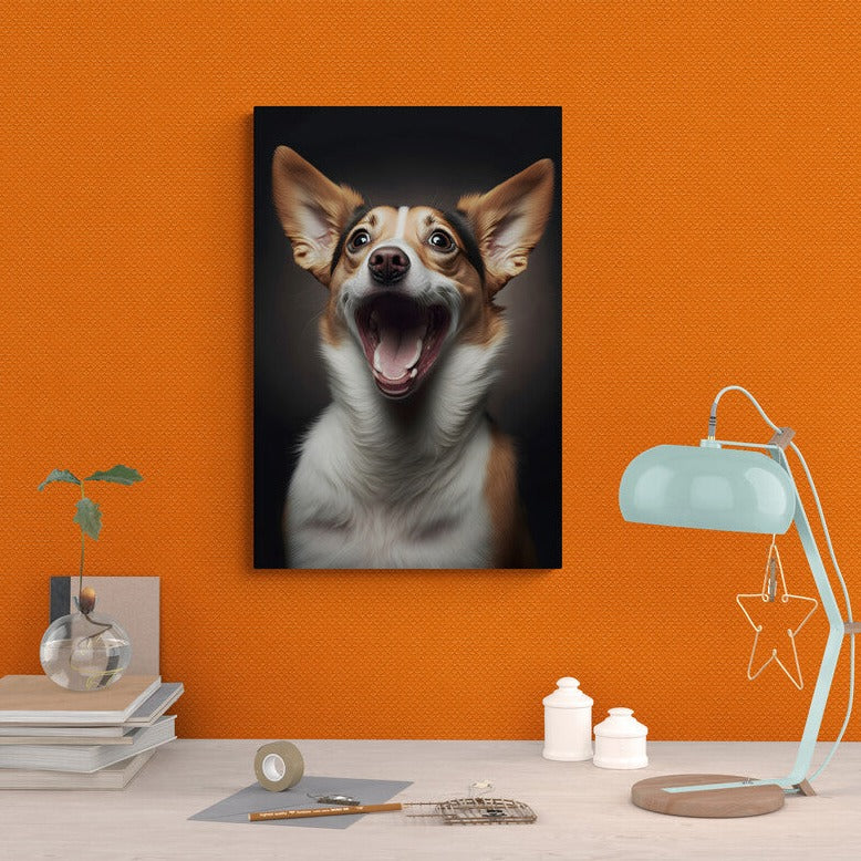 Tablou canvas - Laughing dog