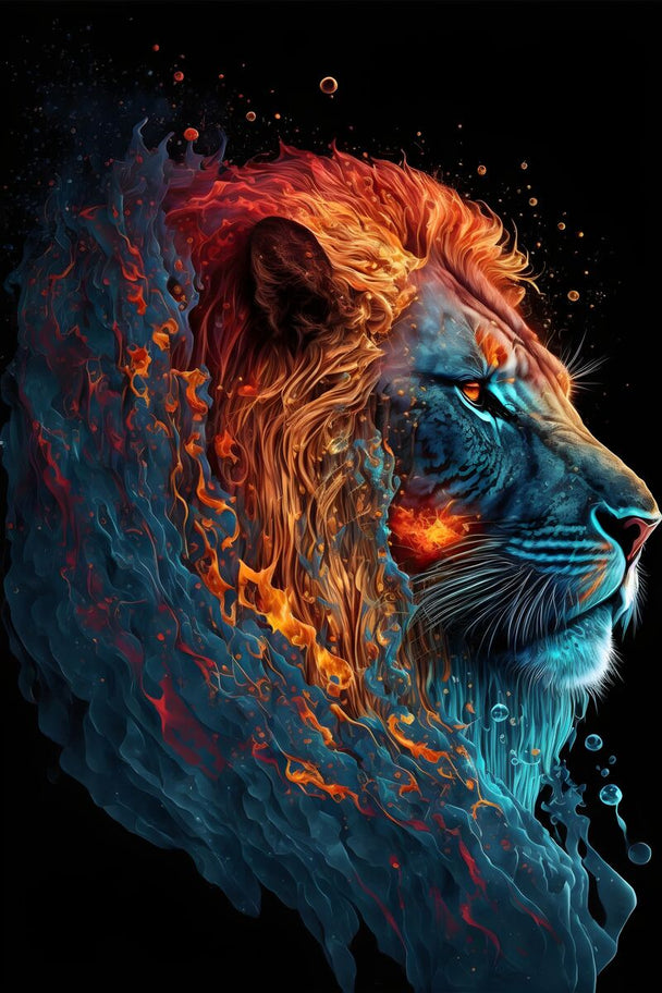 Tablou canvas - Lion art