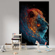 Tapet textil pentru camera copilului "Lion art" -  1,5 X 2,2 m