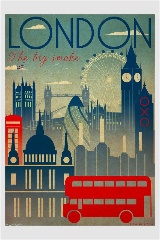 Tablou Canvas - Londra Retro Elegance