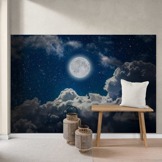 Tapet textil  1,5 X 2,2 m "Luna-ntre nori"